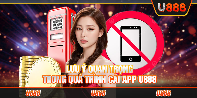 Lưu ý quan trọng trong quá trình cài app U888